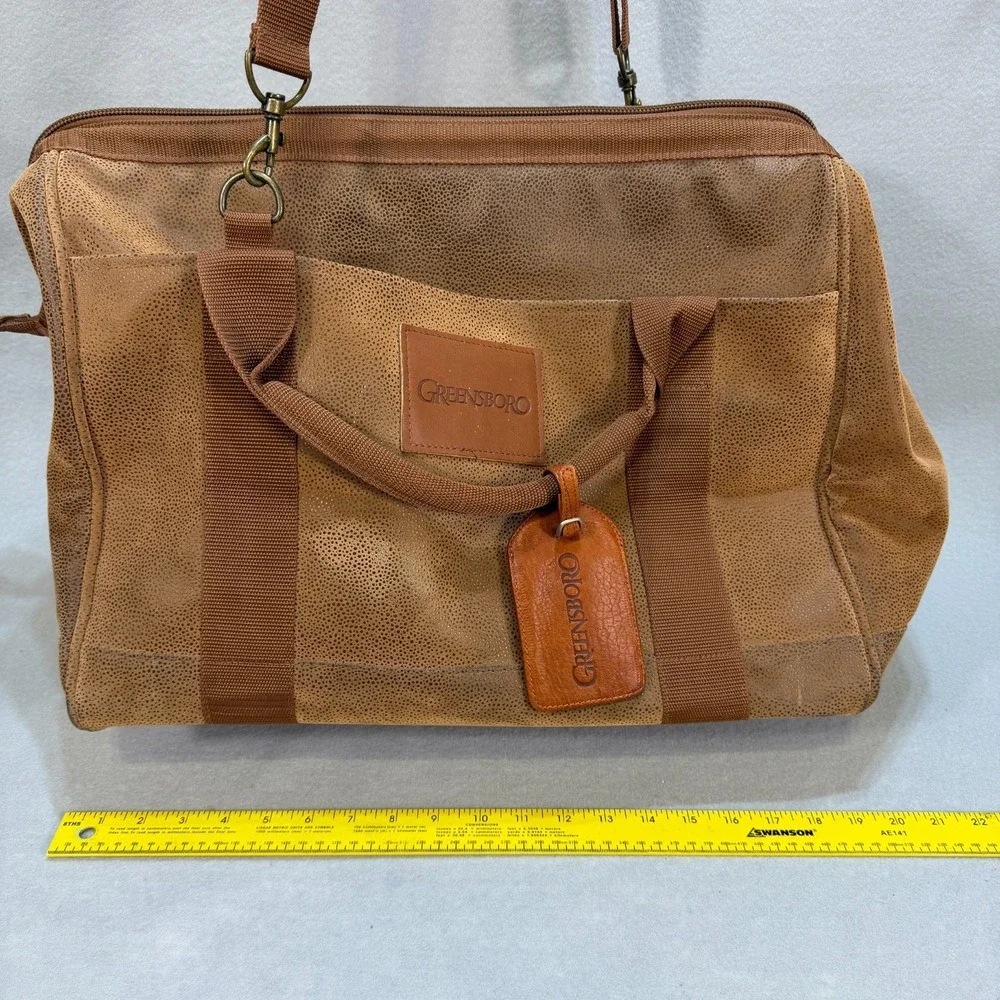 Vintage Greensboro Duffel Bag Set w/ Wallet & Keychain – 1990s Promo Travel Gear